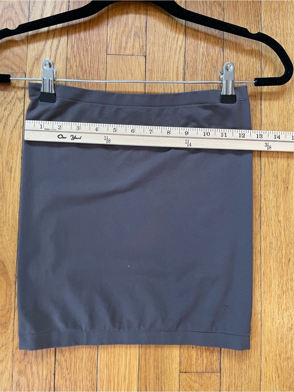 Wolford Fatal Top Sleeveless seamless slim tube top size Medium Saba grey brown - Picture 5 of 8